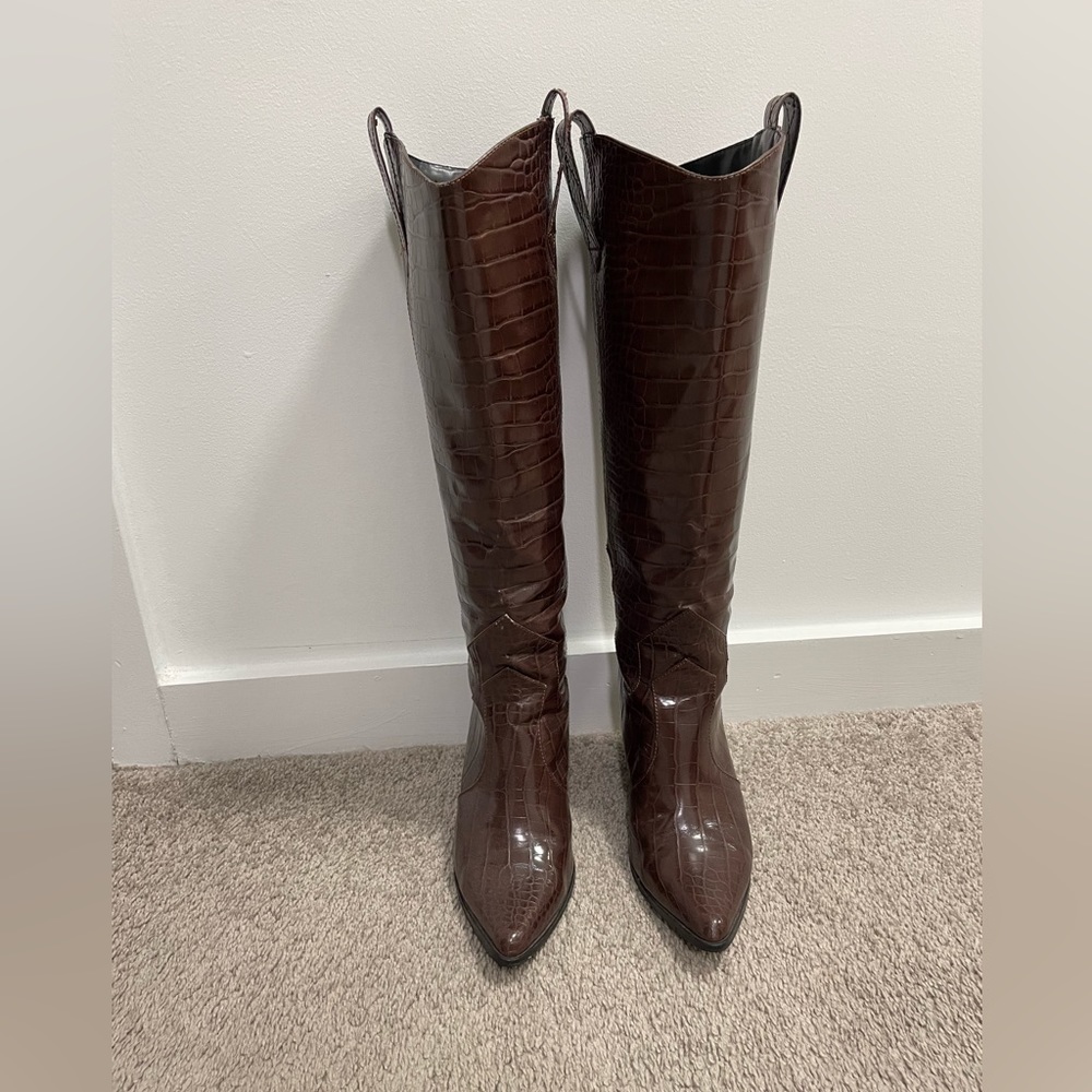 ASOS Brown Western Tall Boots